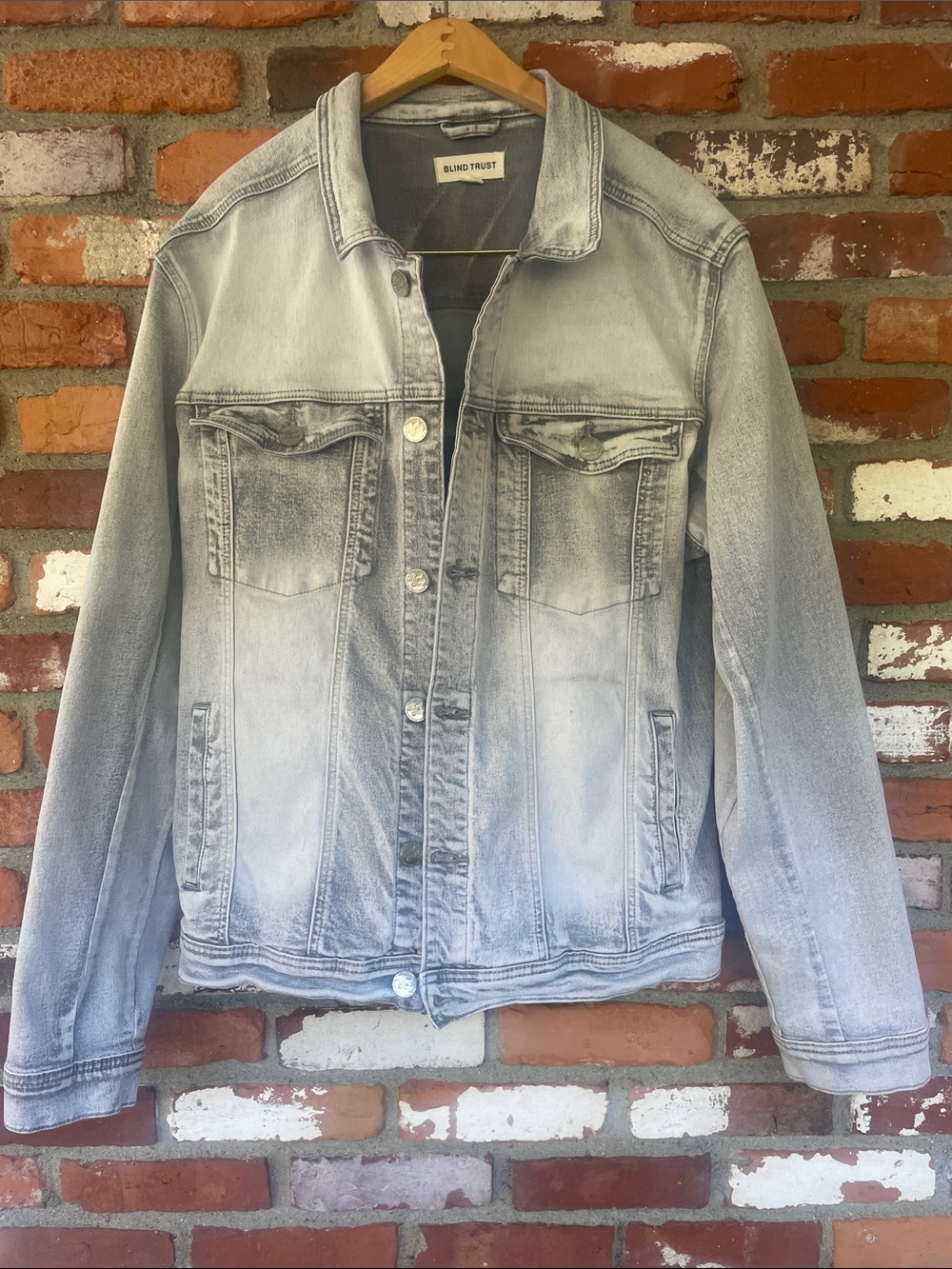 2 XL gorpcore denim grey shacket